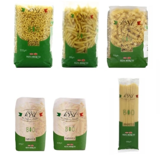Lot 6x500g - 6 Variétés De Pâtes Italiennes Bio - 1881 Pasta Berruto PASTA BERRUTO - 1881