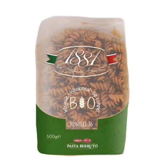 Pâtes Blé Complet Fusilli N°36 Bio - 1881 Pasta Berruto - Paquet 500g PASTA BERRUTO - 1881