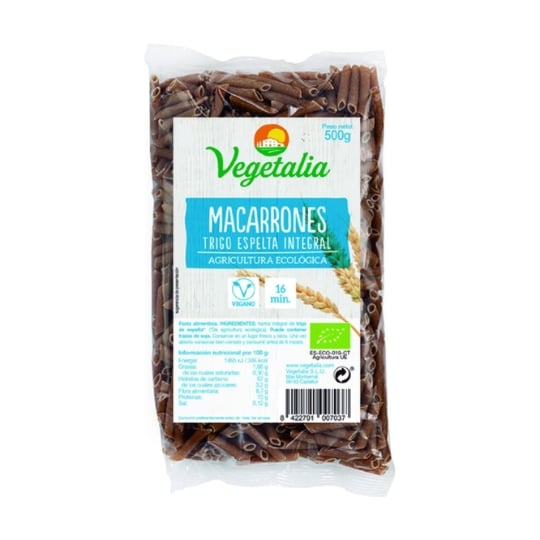 Vegetalia - Macaroni À L'épeautre Entier Biologique 500 G