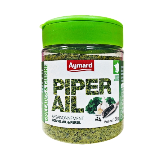Assaisonnement Piper Ail Poivre, Ail & Persil AYMARD