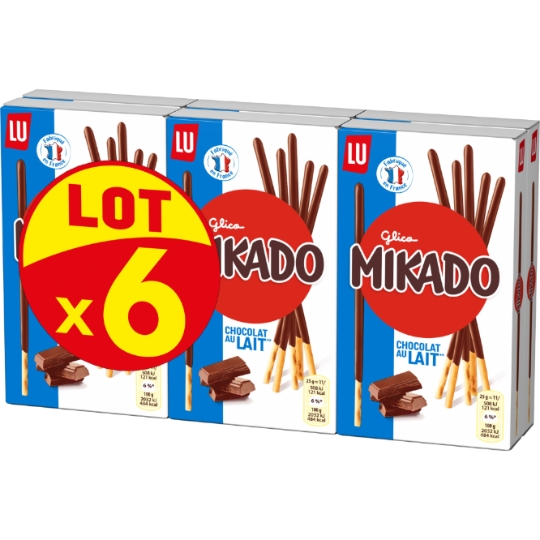 Biscuits Nappés de Chocolat au Lait MIKADO