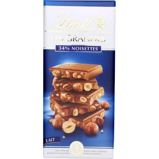 Tablette de Chocolat Lait Les Grandes Noisettes LINDT