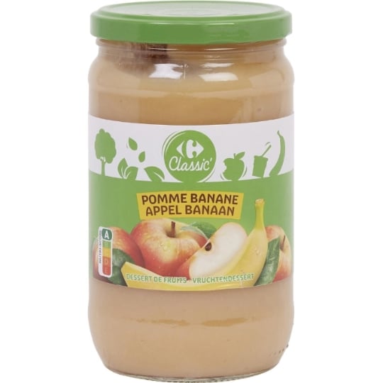 Compote pommes bananes CARREFOUR CLASSIC'