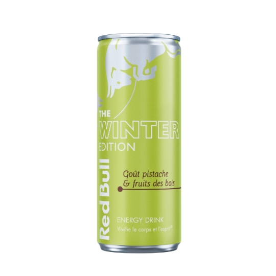 Boisson Energisante Goût Pistache et Fruits des Bois Winter Edition RED BULL