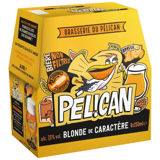 Bière Blonde de Caractère Non Filtrée 7,5% BRASSERIE DU PELICAN
