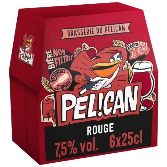 Bière Rouge Non Filtrée 7,5% BRASSERIE DU PELICAN