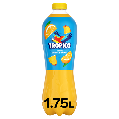 Boisson aux fruits Orange Ananas TROPICO - Bouteille 1,75L