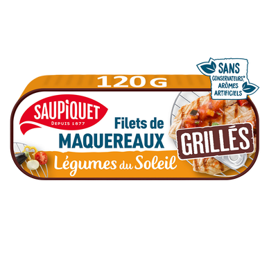 Filets de maquereaux grillés légumes du soleil  SAUPIQUET - 120g