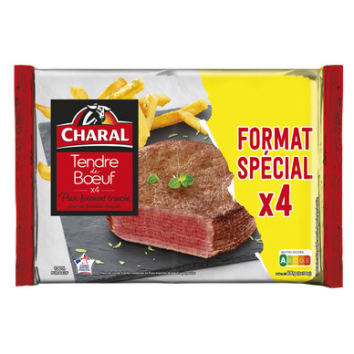 Tendre de boeuf Format Spécial CHARAL - 4x100g - 400g