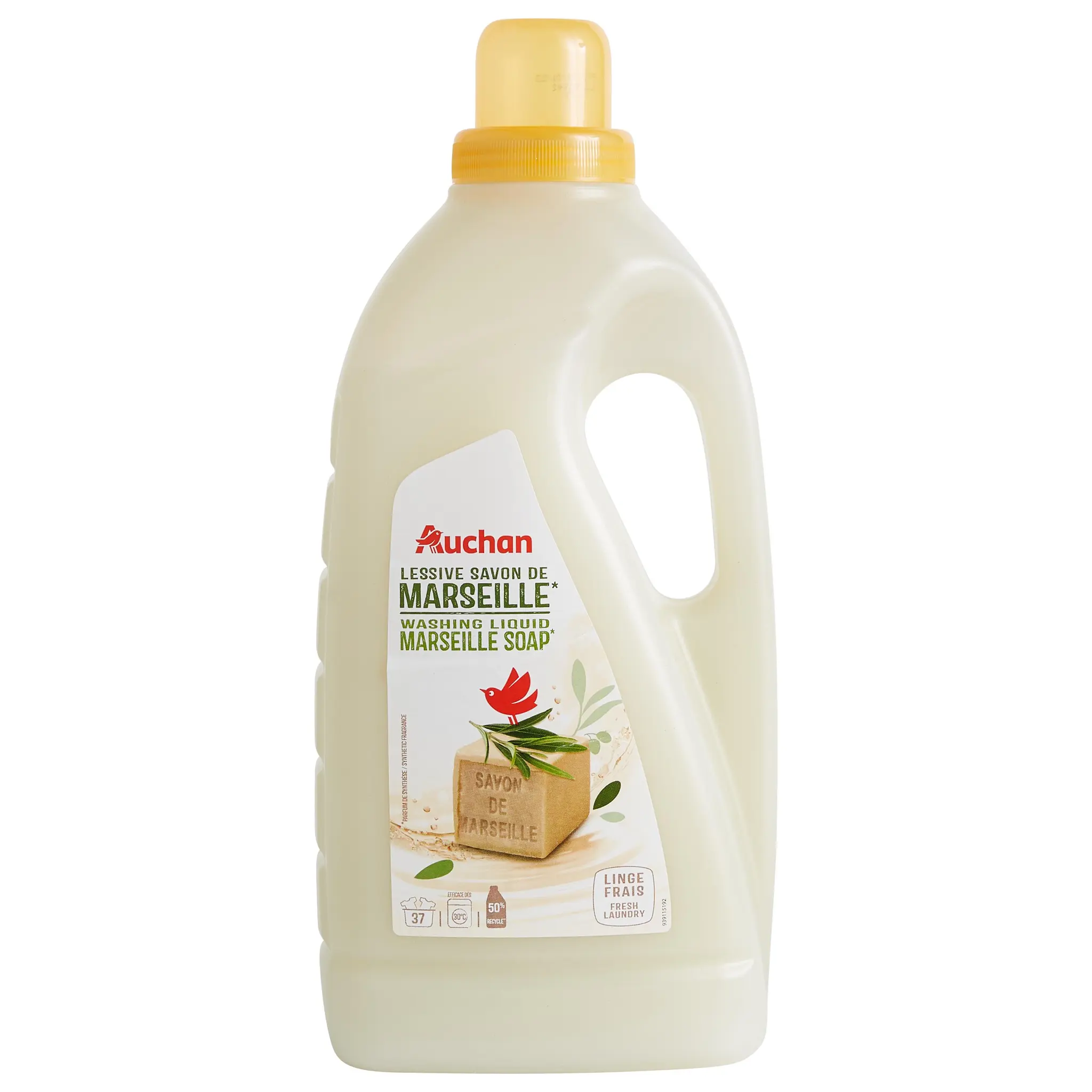 AUCHAN Lessive liquide Savon de Marseille