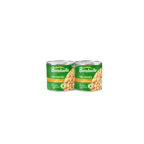 Bonduelle Pois chiches Cuits très peu de jus Bonduelle 2x310g