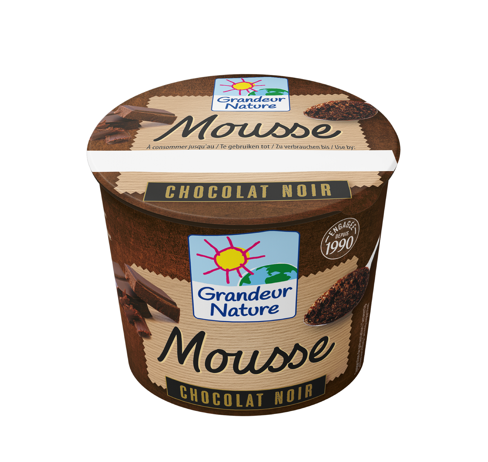 Mousse au chocolat noir bio
