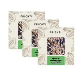 Lot de 3 x Carré de Chocolat Noir, Noix & Noisettes Caramélisées, Frichti (80 g)