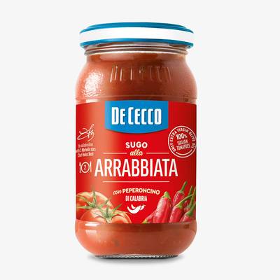 De Cecco Sauce All' Arrabbiata - Tomate et Piment en bocal, 200g