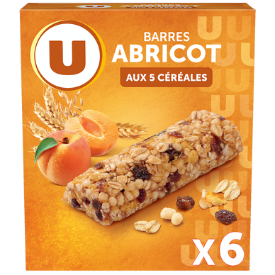 Barres aux 5 céréales abricot x 6  -  126g