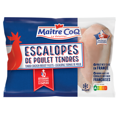 Escalope de poulet tendre MAITRE COQ sac 600g