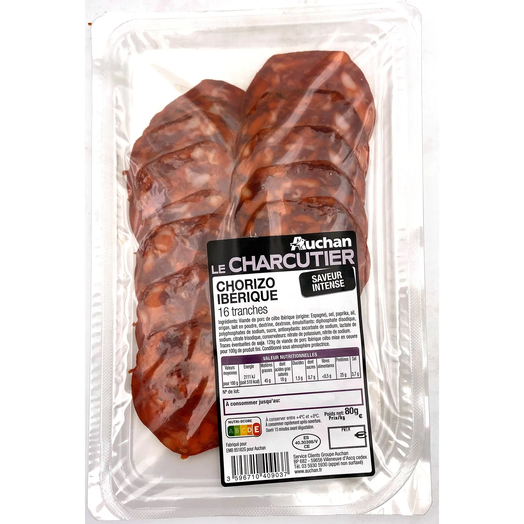 AUCHAN LE CHARCUTIER Chorizo