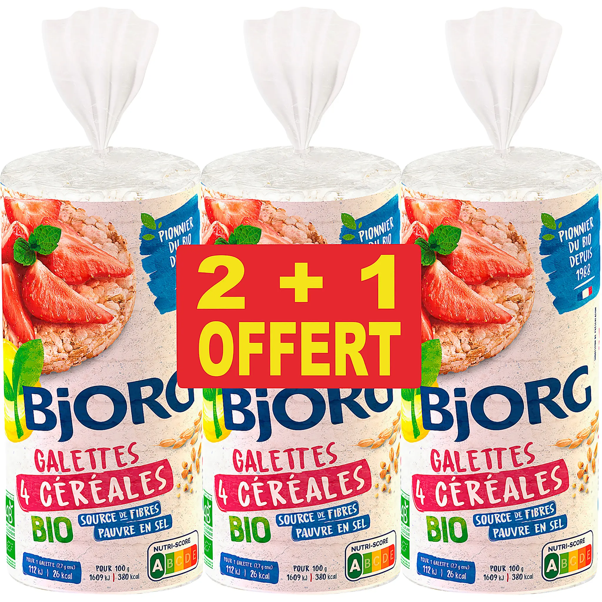 BJORG Galettes bio aux 4 céréales