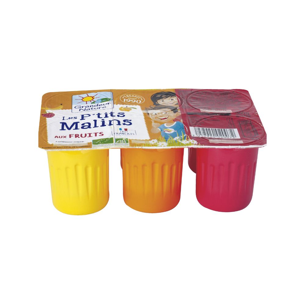 Ptits malins - fromage frais aux fruits bio