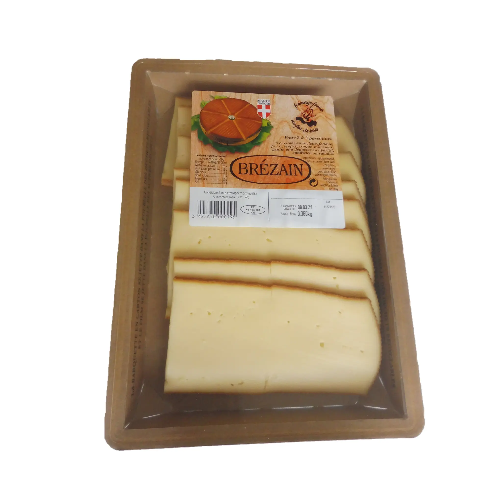 BREZAIN Fromage à raclette fumé