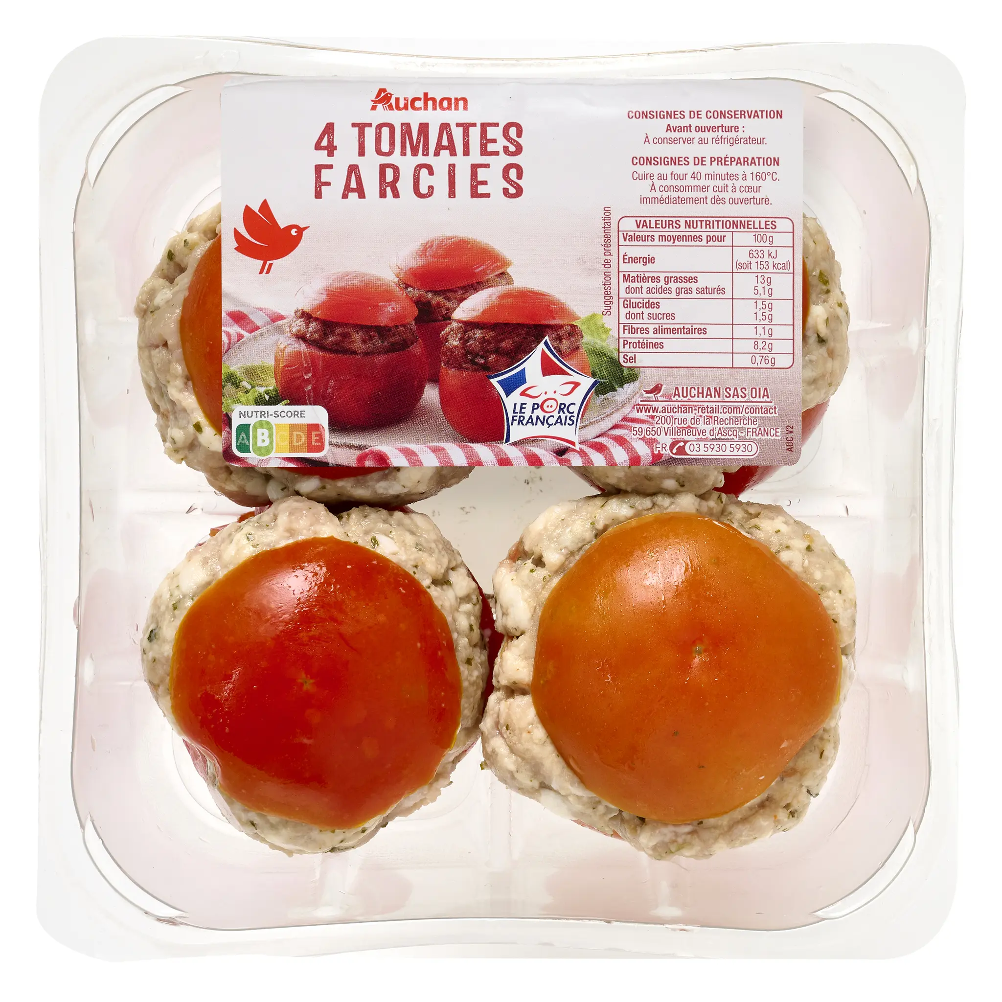 AUCHAN Tomates farcies