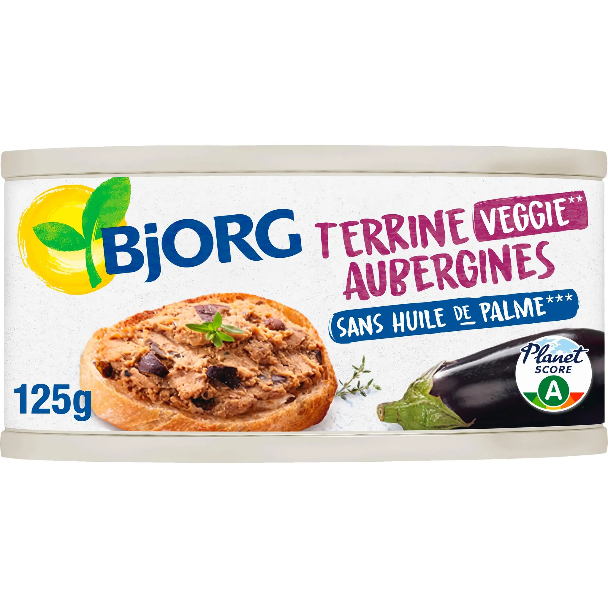 BJORG Terrine veggie bio aux aubergines sans huile de palme