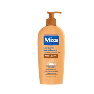 Lait pour le corps effet soleil peaux mates, Mixa (250 ml)