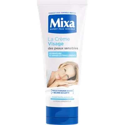 Crème hydratante visage pour peaux sensibles, Mixa (100 ml)