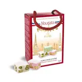 Ballotin 12 nougats nature, pistache et framboise, Maxim's (80 g)