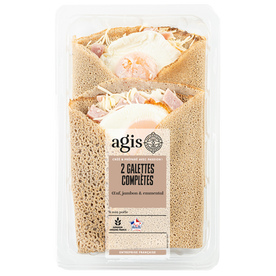 Galettes jambon fromage AGIS, 2x150g