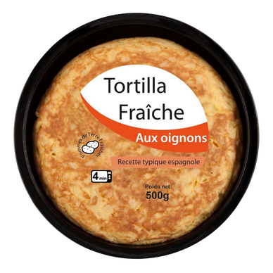 Tortilla fraîche aux oignons 500g