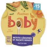 AUCHAN Assiette légumes patate douce dès 15 mois