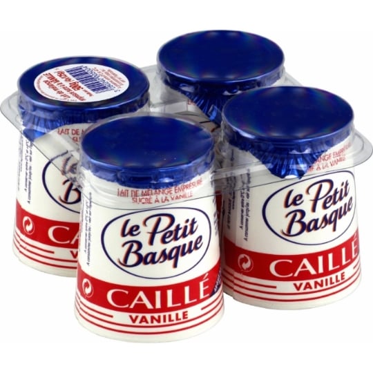 Yaourts Caillé Vanille LE PETIT BASQUE