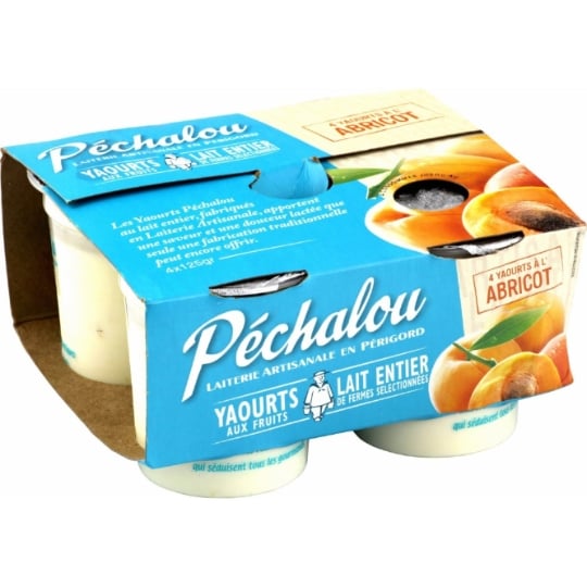 Yaourts abricot PECHALOU