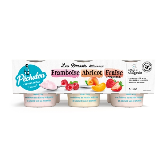 Yaourts brassé fruits PECHALOU