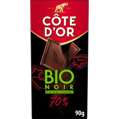 Côte d'Or Chocolat noir bio 70% de cacao, 90g