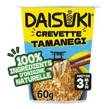 Daisuki Nouilles Instantanées saveur crevette Tamanegi Ramen en cup, 60g