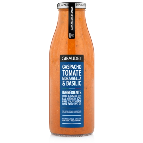 Gaspacho Tomate, Mozzarella et Basilic GIRAUDET