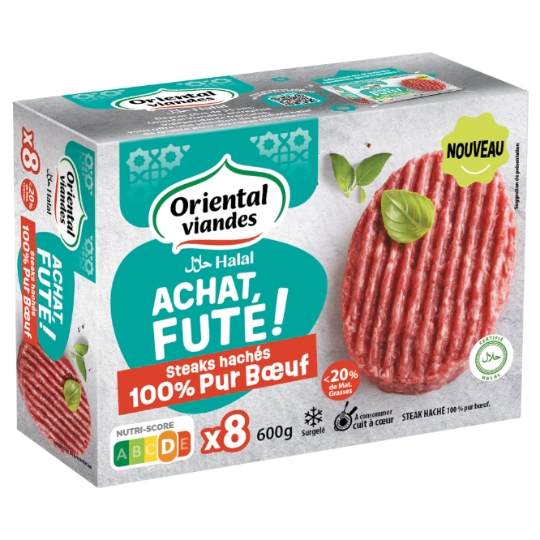 Steaks Hachés 100% Pur Boeuf Halal ORIENTAL VIANDES