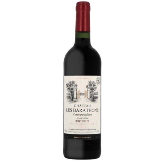 Vin Rouge A.O.P Bordeaux CHATEAU LES BARATHONS