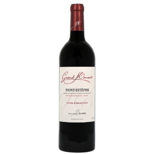 Vin Rouge A.O.P Saint-Estèphe GRAND MOMENT CUVEE D'EXCEPTION
