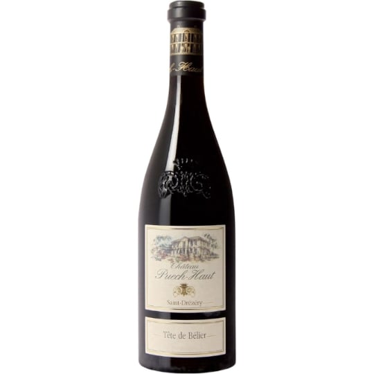 Vin Rouge A.O.P. languedoc Saint-Drézéry CHATEAU PUECH HAUT TETE DE BELIER