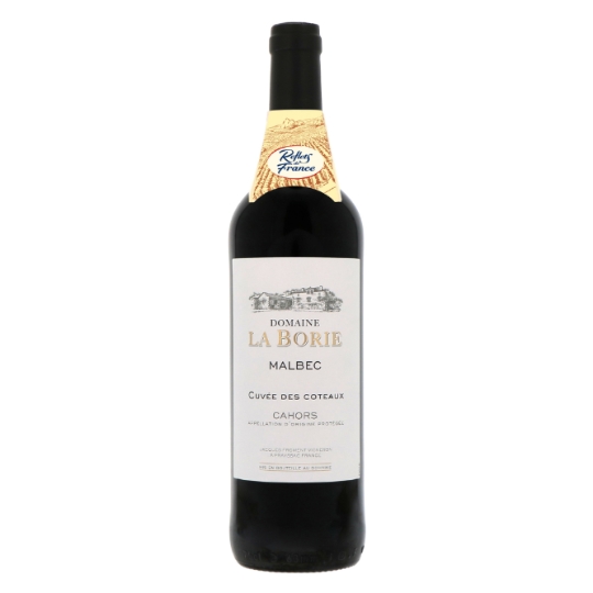 Vin Rouge AOP Cahors Malbec Cuvée des Coteaux Domaine la Borie REFLETS DE FRANCE