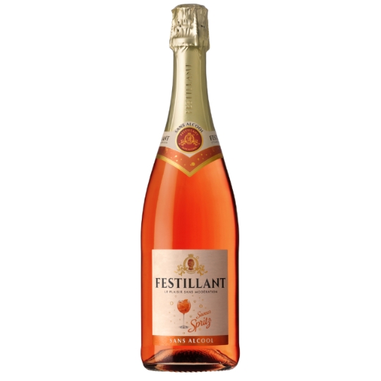 Boisson Effervescente Sans Alcool à Base de Vin Blanc Désalcoolisé FESTILLANT SAVEUR SPRITZ