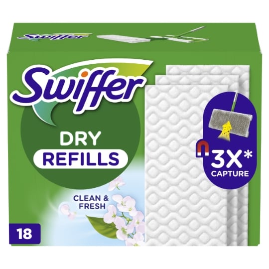 Lingettes Poussières Sèches Propre et Frais pour Balai SWIFFER