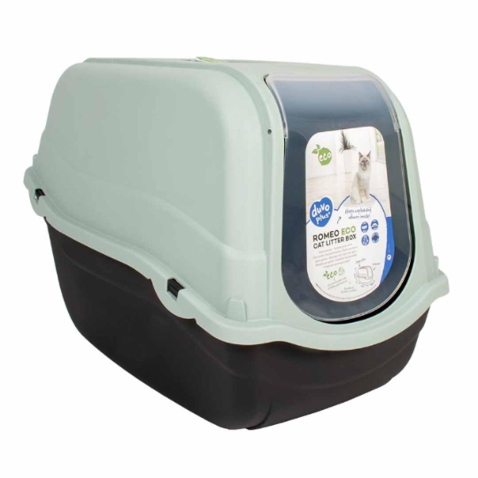 Bac à Litière Romeo ECO Toilette pour Chat 57x39x41cm DUVOPLUS