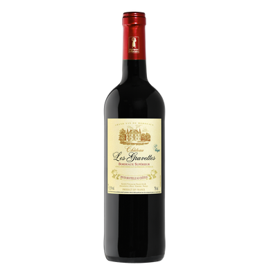 Bordeaux Supérieur AOP rouge Château Les Gravettes HVE3 2018 75cl
