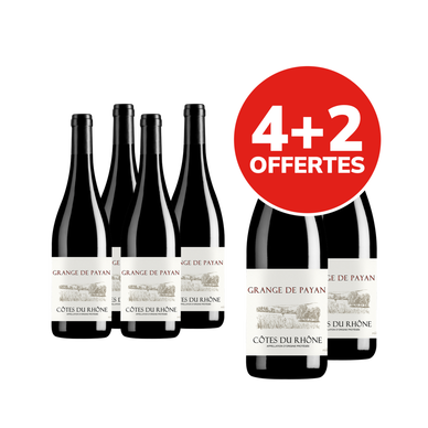 Côtes du Rhône AOP rouge Grange de Payan 2025 4x75cl + 2 offertes
