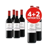 Vin rouge Bordeaux AOP Château Haut Robert 4x75cl + 2 offerts