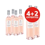 Vin rosé Alpilles IGP Les Sentiers de Saint-Roch HVE3 4x75cl +2 offerts
